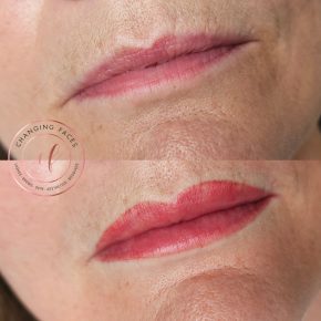 give the allusion of fuller lips with lip blush