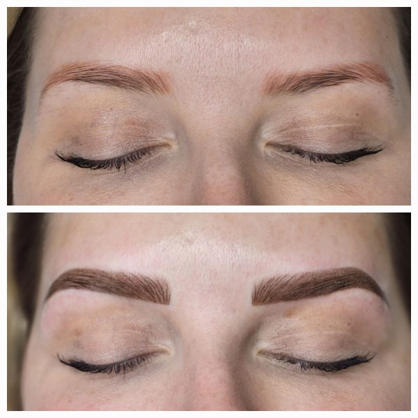 ombre and hair stroke brows